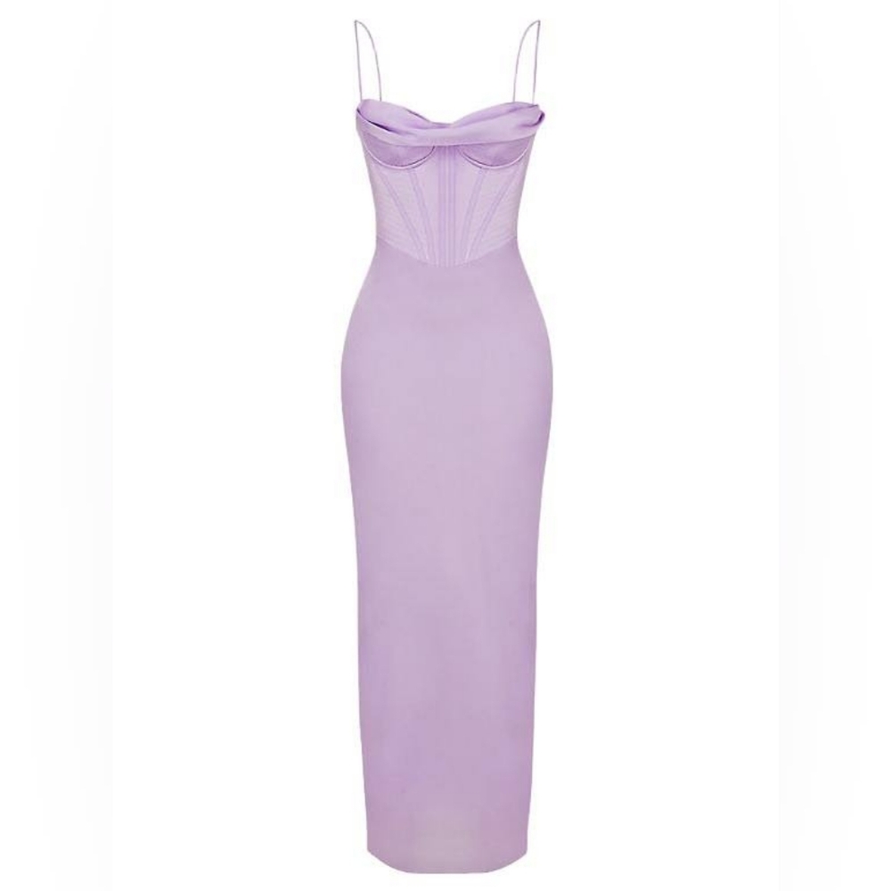 HOUSE OF CB Charmaine Corset Dress in Lavender (HEMMED) - Picture 2 of 5